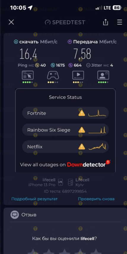Заміри 5G у Дніпрі