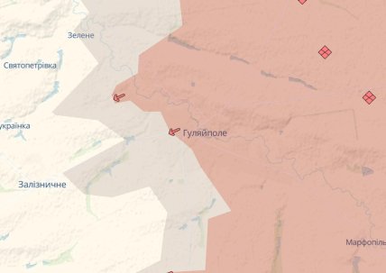 Гуляйполе на карте DeepState