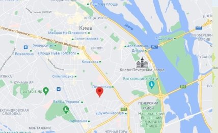 Тверской Тупик на карте Киева