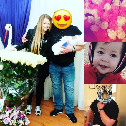 Виктория Петрик с мужем и сыном