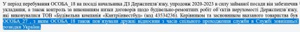 Скриншот матеріалів ЄДРСР