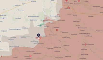 Березове на карті DeepState