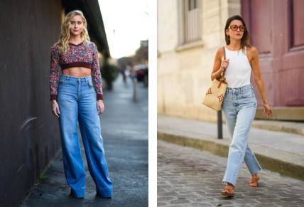 Широкие джинсы