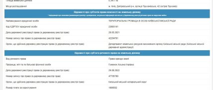 На кого оформили участок. Фото: выдержка из ГЗК