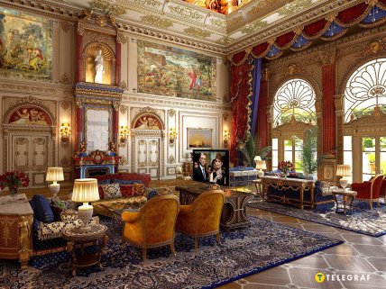 Зала у палаці Юрія Іванющенка
