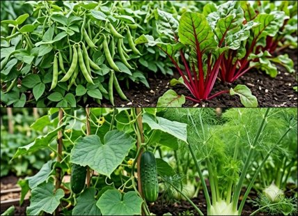 З чим садити мангольд, квасолю, фенхель та огірки