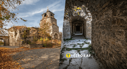 Вход в пещеры древнего женского монастыря, Сатанов