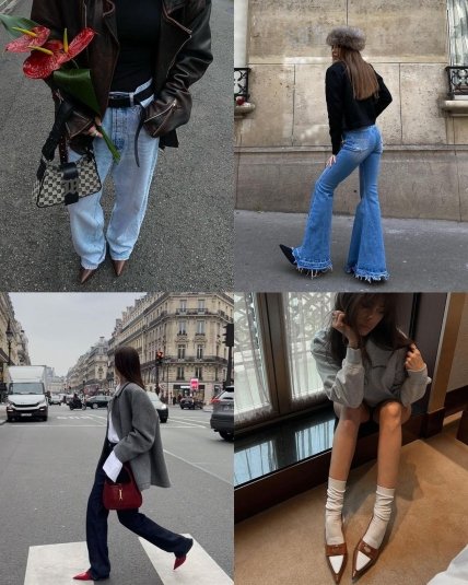 Взуття з гострим носом