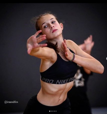 Анастасія Шаботова на репетиції