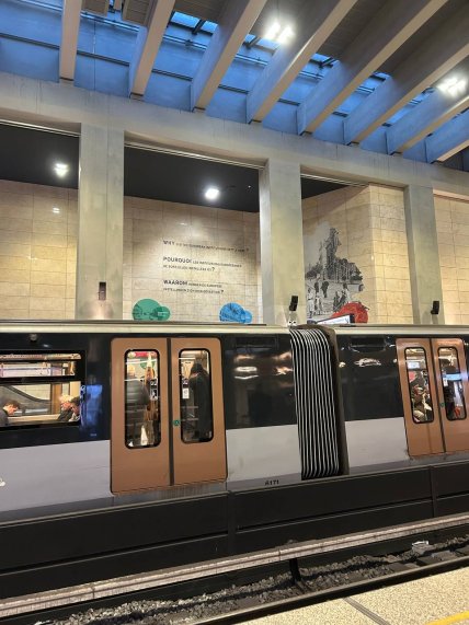 Глубина станций метро в Брюсселе достигает всего 10-20 метров. Фото Ольга Кириллова, Телеграф