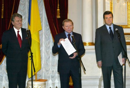 Виктор Ющенко, Виктор Янукович, Леонид Кучма, Оранжевая Революция, выборы 2004