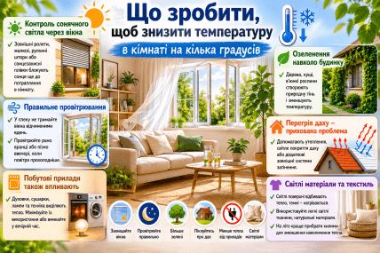 Как снизить температуру дома без устройств