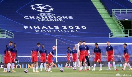 Тренировка РБ Лейпциг перед матчем Лиги чемпионов с Атлетико