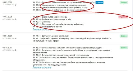 КВЭДы. Скриншот
