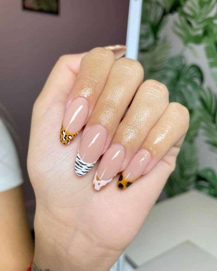 Маникюр с анималистическим принтом