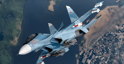 Самолет Су-30СМ России