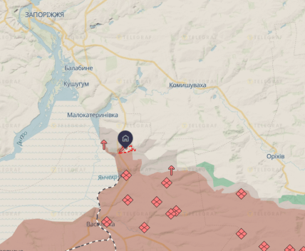 Степногірськ на карті