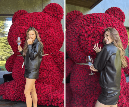 Даниэла Косянчук, мишка из роз