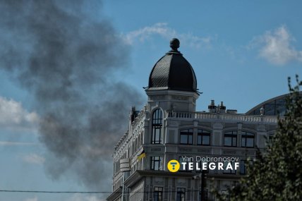 Задимлення у центрі Києва