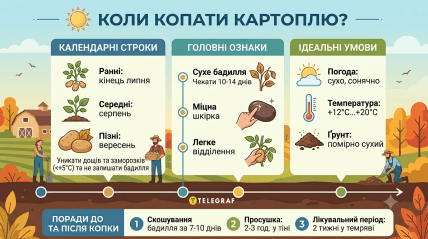 Когда копать картошку