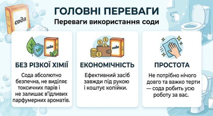 Главные преимущества соды при уборке в туалете