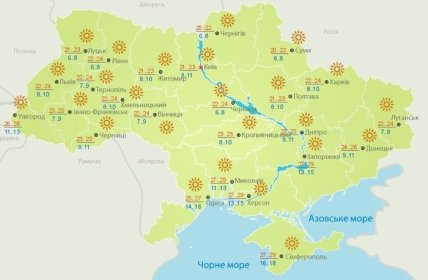 Прогноз погоды на 12 сентября