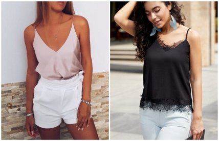 Топ на тонких бретельках