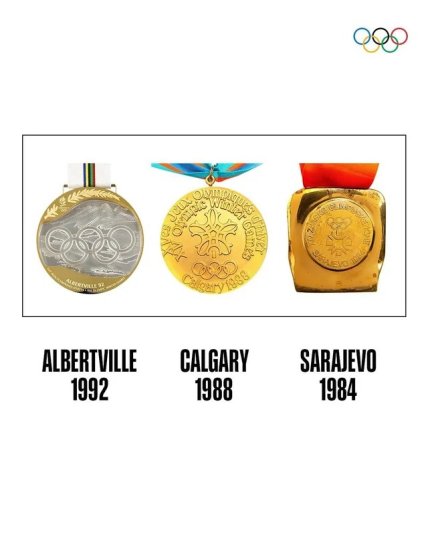 Олимпийские медали 1992, 1988 и 1984 годов