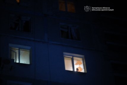 Из-за атаки на Запорожье 7 ноября в домах выбило окна