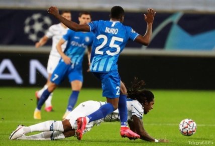 Жерсон Родригес в матче с Гентом в Бельгии