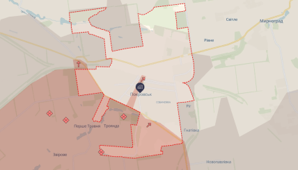 Ситуация в Покровске карта