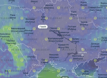 Вітер в Києві 10 лютого