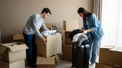 переїзд, збирання речей