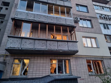 Последствия атаки дронов на Черкассы