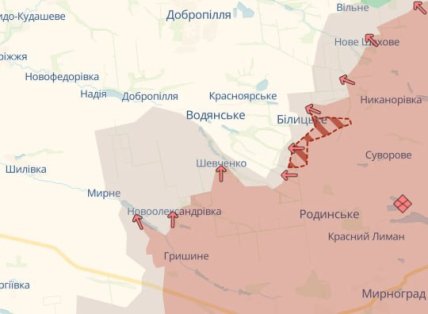 Білицьке на карті DeepState