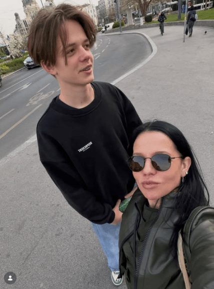 Ирина Горовая с сыном Андреем