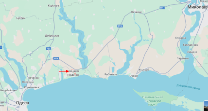 Сычавка, Одесская область, карта