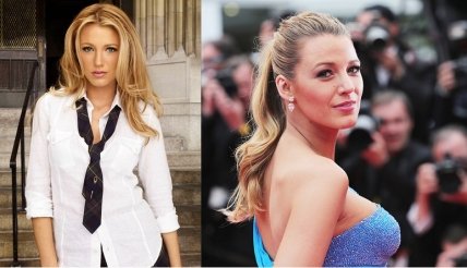 Лайвли в роли Серены (в сериале "Сплетница") и сейчас