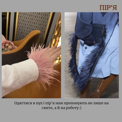 Тренд осени перья