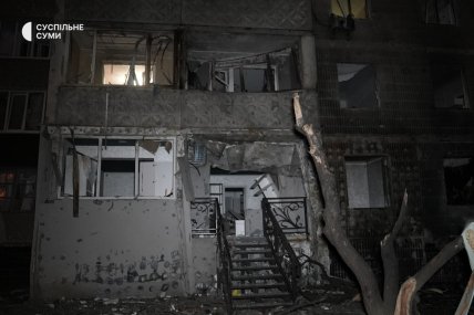 Наслідки удару по Сумах