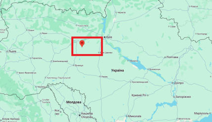 Где на карте город Андрушевка Житомирской области