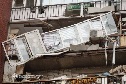 Наслідки влучання дрона в будинок