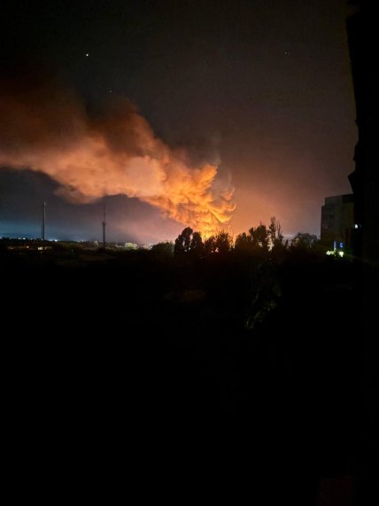 Пожежа в Луганську