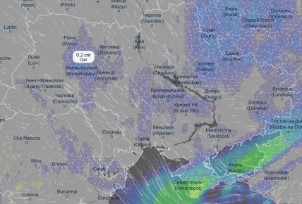 Сніг в Україні 26 грудня