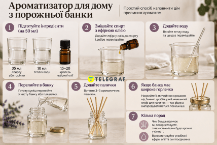 Как сделать домашний диффузор | Фото: Сгенерированы ИИ.