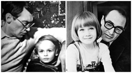 В’ячеслав Тихонов з сином та дочкою