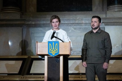 Олена Зеленська та Володимир Зеленський у США