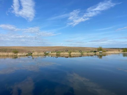 Рыбалка на пруду в деревне Дермань Первая