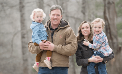 Ден Дрісколл з родиною