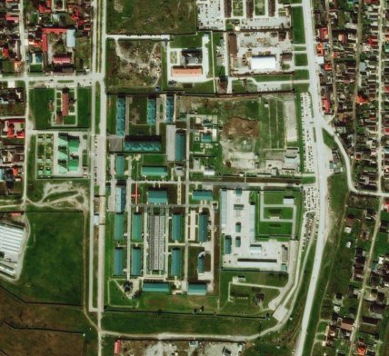 Казарми полку Ахмат-Північ на карті